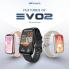 HiFuture EV02 Bluetooth Smart Calling Watch, 1.47 Inch IPS Display, 7 Days Daily Use, 100+ Sport Mode, Heart Rate Monitoring, IP68 Waterproof Smart Watch - Black